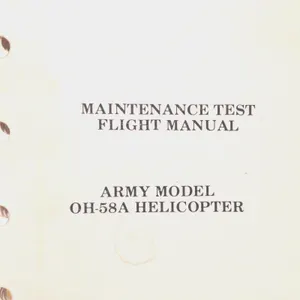 Bell Kiowa OH-58A Maintenance Test Flight Manual
